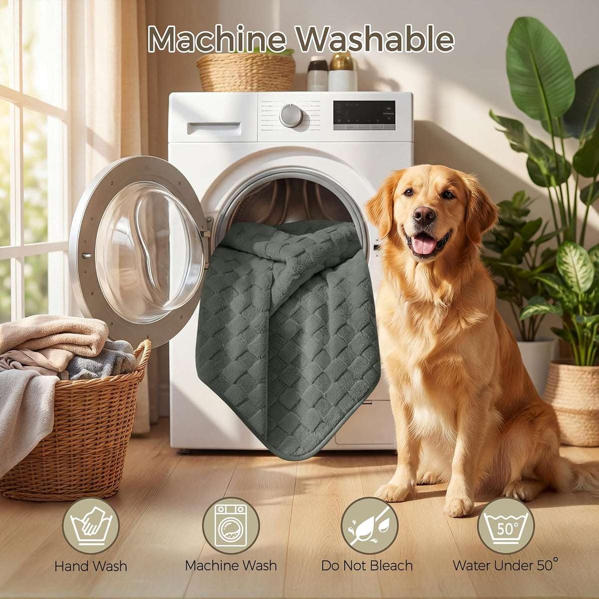 Foxdecor Couch Cover for Dogs Sofa Covers Non Slip Couch Pad Pet Friendly - Image 7
