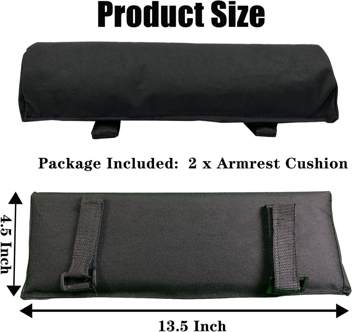 Arm Rest Pads for Zero Gravity Chair, Zero Gravity Chair Cushion with Long Adhesive Strips, Comfort Folding Antigravity Recliners Lawn Camping Patio Lounge Office Chairs Armrest Padding In Pair - Image 7