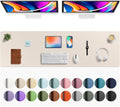Aothia Faux Leather Desk Mat - Large Mouse Pad, Non-Slip PU Leather Blotter, Waterproof Writing Surface for Office and Home (Eggshell, 63" x 17") by Aothia
