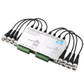 UHPPOTE 8 Channel HD CVI/TVI/AHD Passive Video Balun Transmitter Receiver | BNC Male to UTP Cable for CCTV System, Aluminium Alloy Shell by UHPPOTE