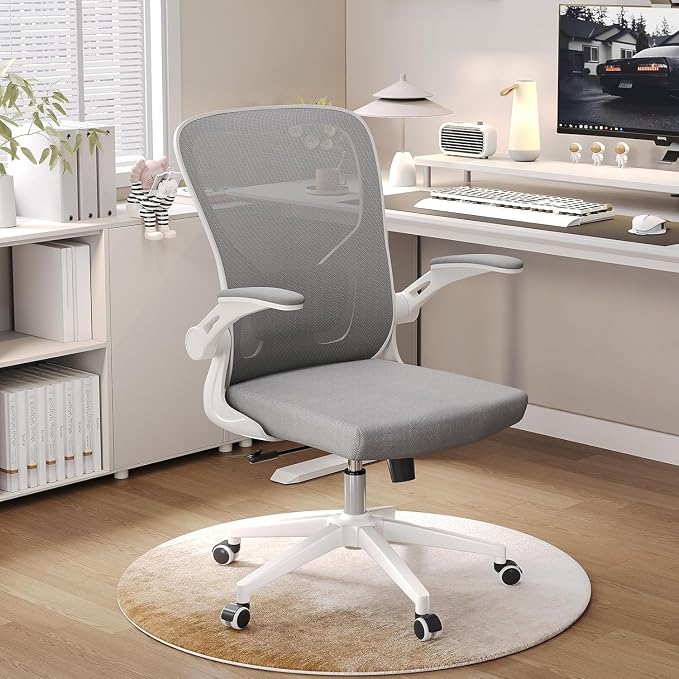Ergonomic Office Desk Chair High Back Mesh Computer Chair Adjustable Chair | 360° Swivel Adjustable Lumbar Support & Flip-Up Armrests capacity 300 lbs capacity - Image 2