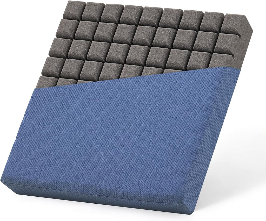 Seat Cushion for Office Chair with 3D Breathable Grid (blue, 16.1'') by Kicknove