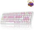 ZORNHER ZH100 Wireless Cat Mechanical Keyboard,98% Pink Cute Creamy Keyboard with Number Pad,Full Size Hot-Swappable Kitty Gaming Keyboard,Meow Meow Squad Keycaps,Clicky Blue Switches,RGB Backlit by Zornher