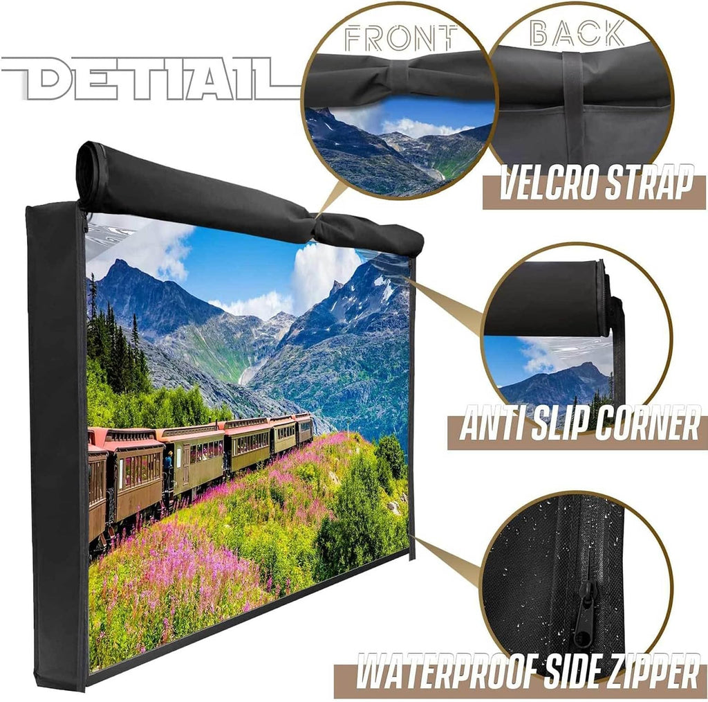 IC ICLOVER 60-65 inch Mobile TV Stand Cover, Floor Stand Outdoor TV Cover - Image 5