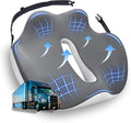 X-Large Truck Seat Cushion for Truck Drivers, Memory Foam Support | Seat Cushion for Long Driving & Sitting, Tailbone Pain Relief, Ergonomic Back Support, Non-Slip Washable Cover for Cars by Japiroc