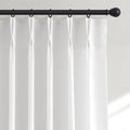 Hokibero White Pinch Pleated Linen Curtains 84 Inch Long for Living Room | Light Filtering Semi Sheer Curtain,Back Tab Hooks Rings,Modern Farmhouse Textured Privacy Drapes for Bedroom Window,2 Panels by Hokibero