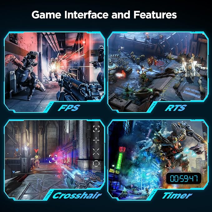 KOORUI 32 inch Curved Gaming Monitor, QHD 170Hz, 1ms 1500R Display | 2560×1440p Monitor, Adaptive Sync, 90% DCI-P3, HDMI×2 and DP, VESA, FPS & Console Gaming, Immersive Gaming - Image 5