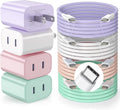FONKEN for iPhone 17 16 15 Charger Fast Charging (4-Pack) 20W | Dual Port USB C Wall Charger Block with 6FT Type C Charging Cable for iPhone 17 16 Pro Max/Plus/Pro Max/iPad/Android Phone by FONKEN