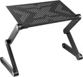 Mount-It! Adjustable Laptop Stand & Lap Desk, Freestanding Sit-Stand Laptop Tray for Bed, Couch, Desk & Floor, 22 lb Capacity, 1.6–18.9” Height, Ventilated Aluminum, Ships Fully Assembled by Mount-It