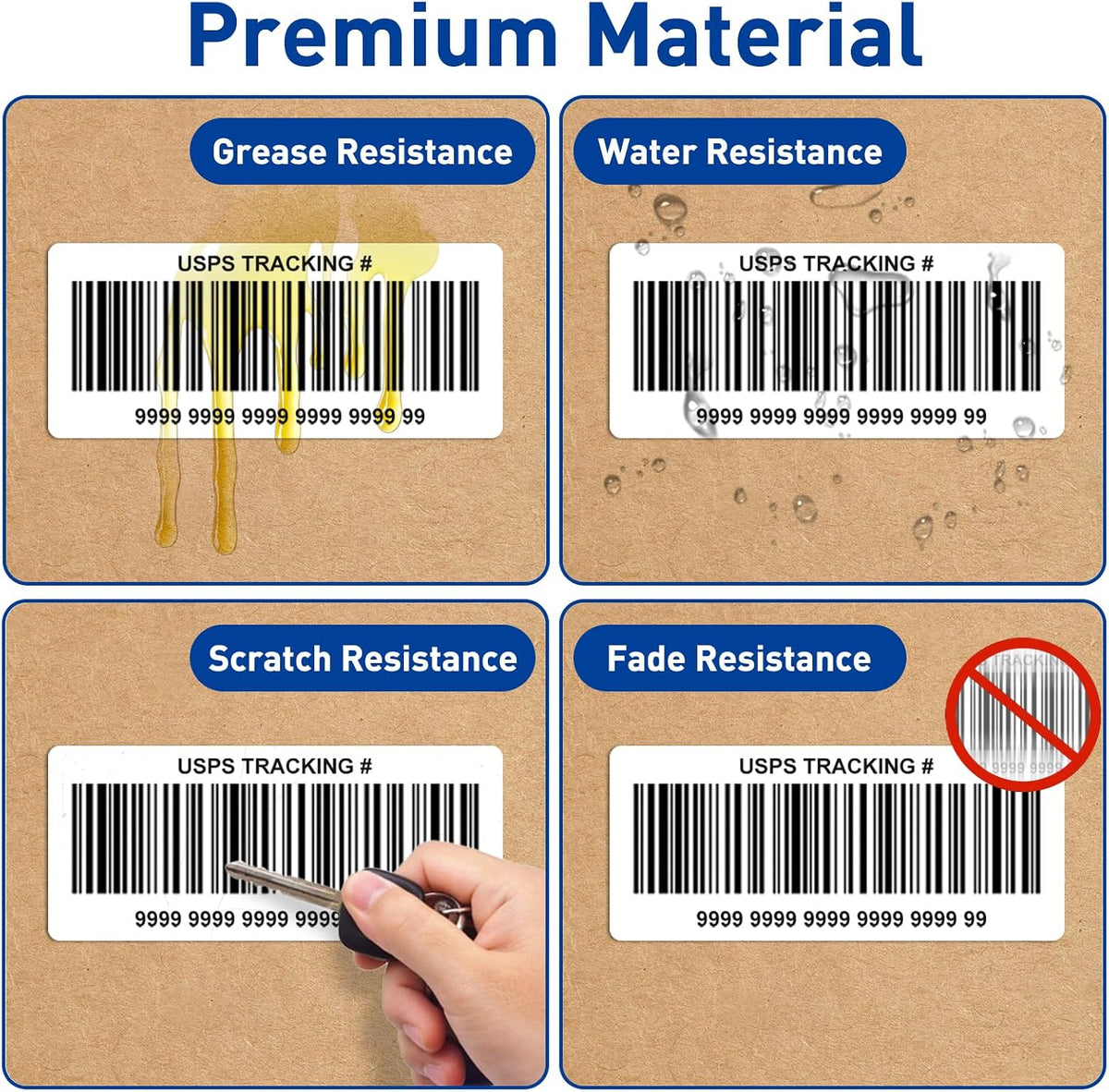 ESSENTIAL 4" x 2" Direct Thermal Labels,1" Core (750 Labels, 1 Roll) - Image 5