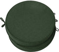 Outdoor Round Chair Cushions 18 Inch, Set of 2, Olive Green | Fade-Resistant, Water-Resistant, Bistro Chair Seat Pads for Porch Garden Balcony Patio Furniture Stools, Non-Slip Bottom by Unknown