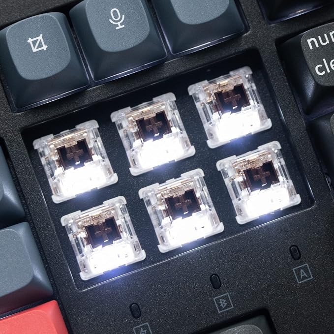 Keychron K10 Pro Wireless Custom Mechanical Keyboard Full-Size Layout | QMK Programmable Bluetooth/Wired White Backlit with Hot-swappable Keychron Brown Switch for Mac Windows Linux - Image 8