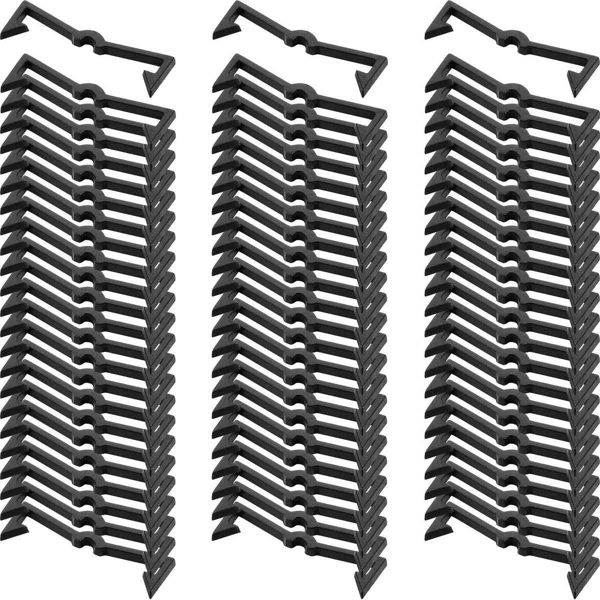 Mudder 200 Pieces Pegboard Locks for Hooks, Black Plastic Peg Hook Clips by Mudder