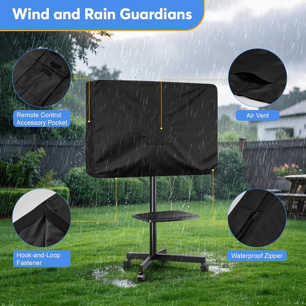 Mobile TV Stand Cover for 70-75 Inch Mobile TV Cart - Image 4