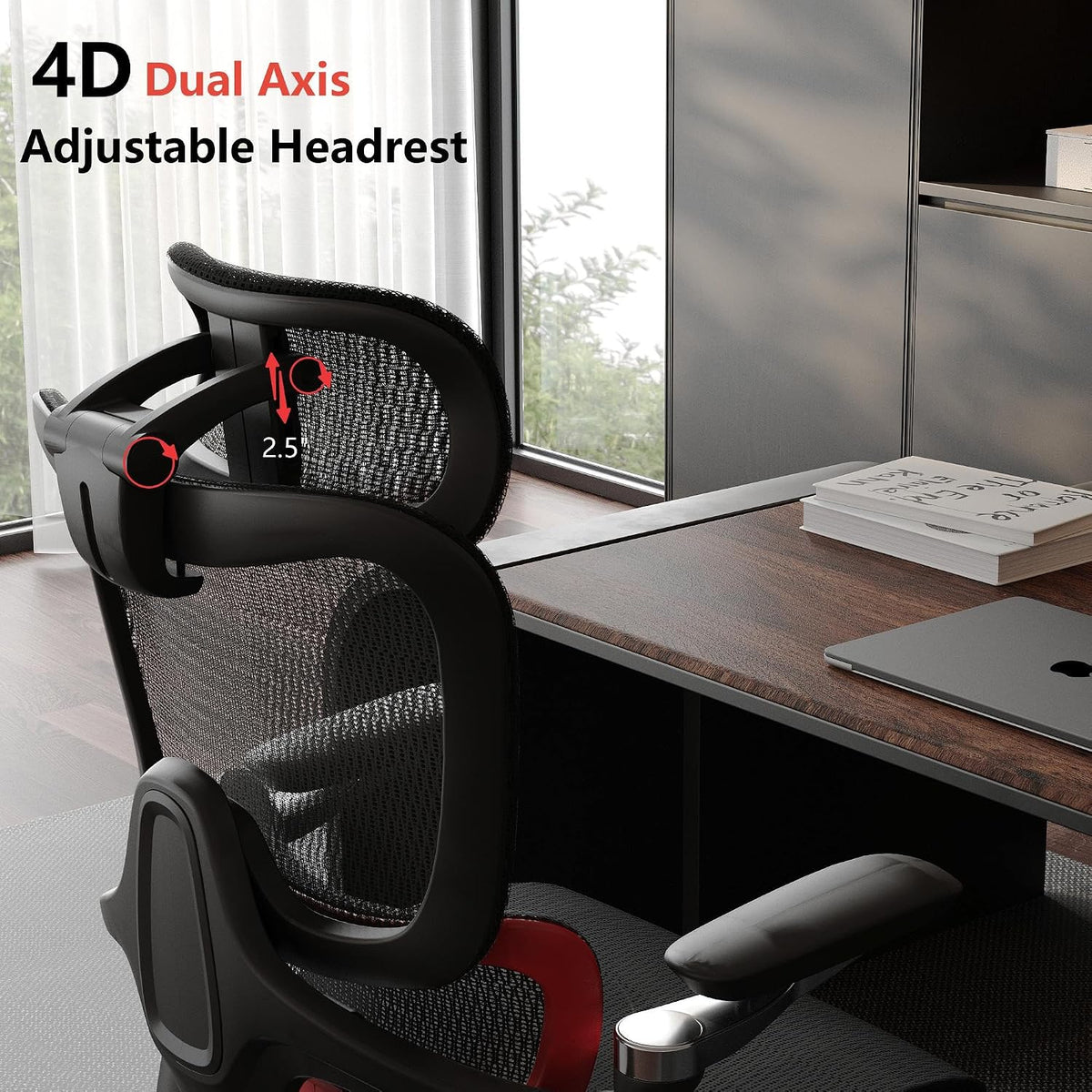 Ergonomic Office Chair, Mesh Computer Chair,Home Desk Chair - Image 4