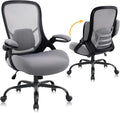 Office Chair Big and Tall 400lbs Desk Chair | 5" Thickened Seat, Breathable Mesh Backrest, Ergonomic Lumbar Support, Home and Office by HYLONE