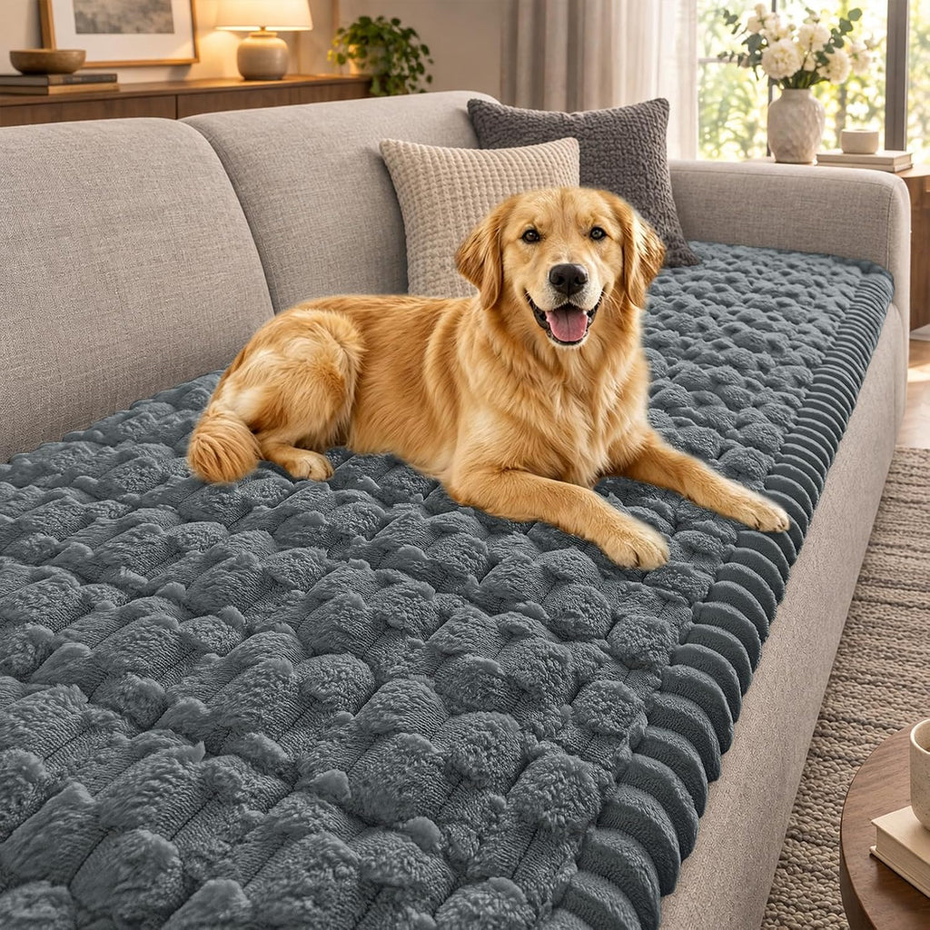 Smiry Couch Covers for Dogs, Non Slip Fuzzy Pet Sofa Protector Washable by Smiry