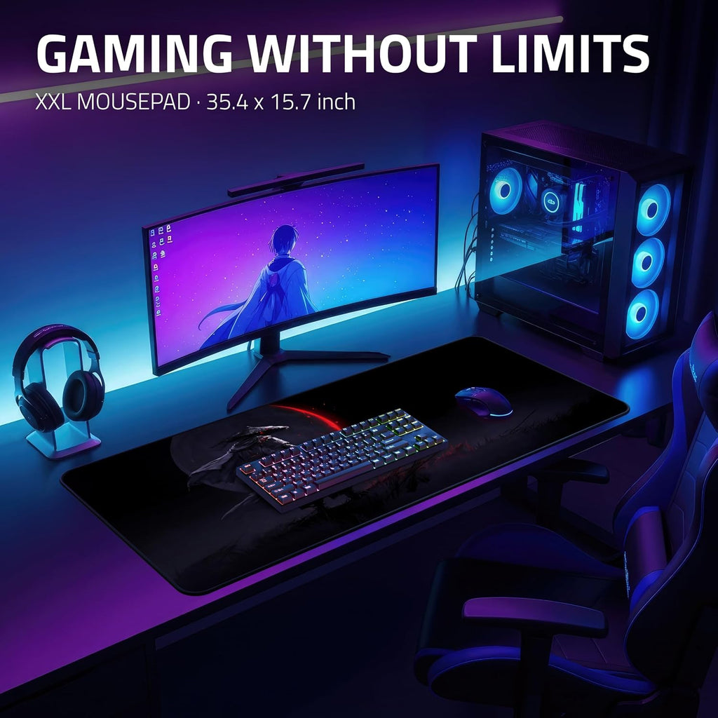XXL Anime Gaming Mouse Pad 35.4 x 15.7 inch - Water-Resistant - Image 4