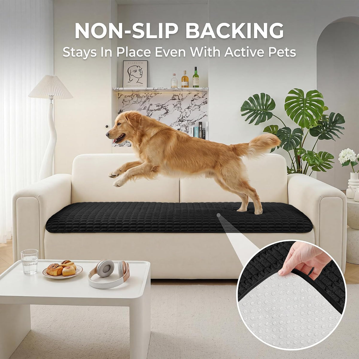 Foxdecor Couch Cover for Dogs Sofa Covers Non Slip Couch Pad Pet Friendly - Image 4