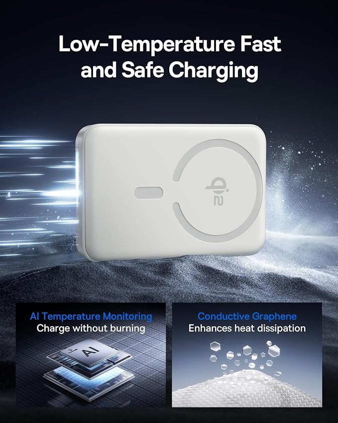 Baseus for MagSafe Portable Charger, Qi2 Certified 15W Wireless Magnetic Power Bank 10000mAh with USB-C Cable 22.5W PD Charging, Battery Pack Compatible with iPhone 17/16/15/14/13 Pro/Pro Max Series - Image 3