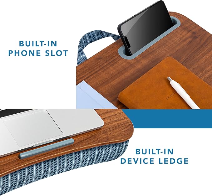 LAPGEAR Designer Lap Desk – Arrow Stripes, 2-Pack with Storage Basket - Image 5