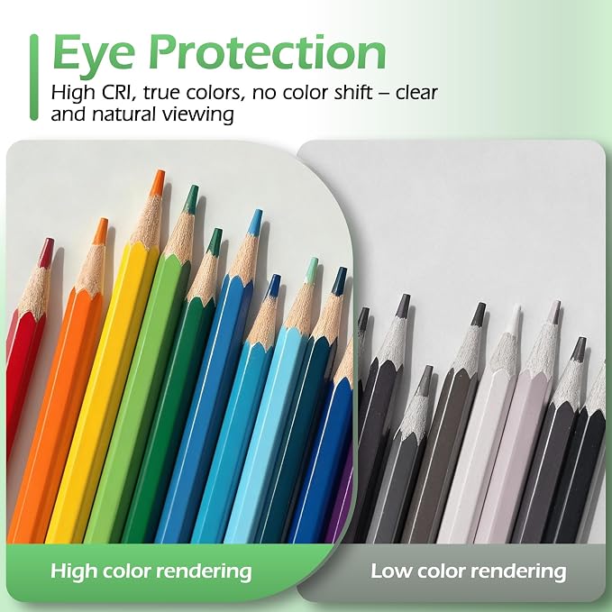 Desk Lamps for Home Office,Small LED Reading Lamp,5000K Eye-Care Desk Light | Desk Lamps for College Dorm, Kids Study Table, Bedroom , Flexible Gooseneck, Compact Small Table Lamp, Space-Saving Design - Image 5