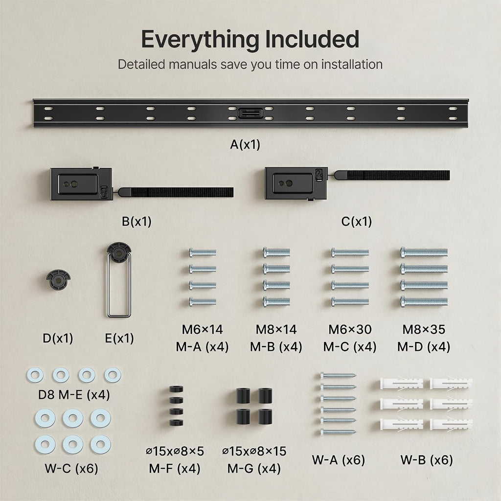 Fixed TV Wall Mount for 37-100 Inch TVs, Holds up to 220 lbs - Image 7
