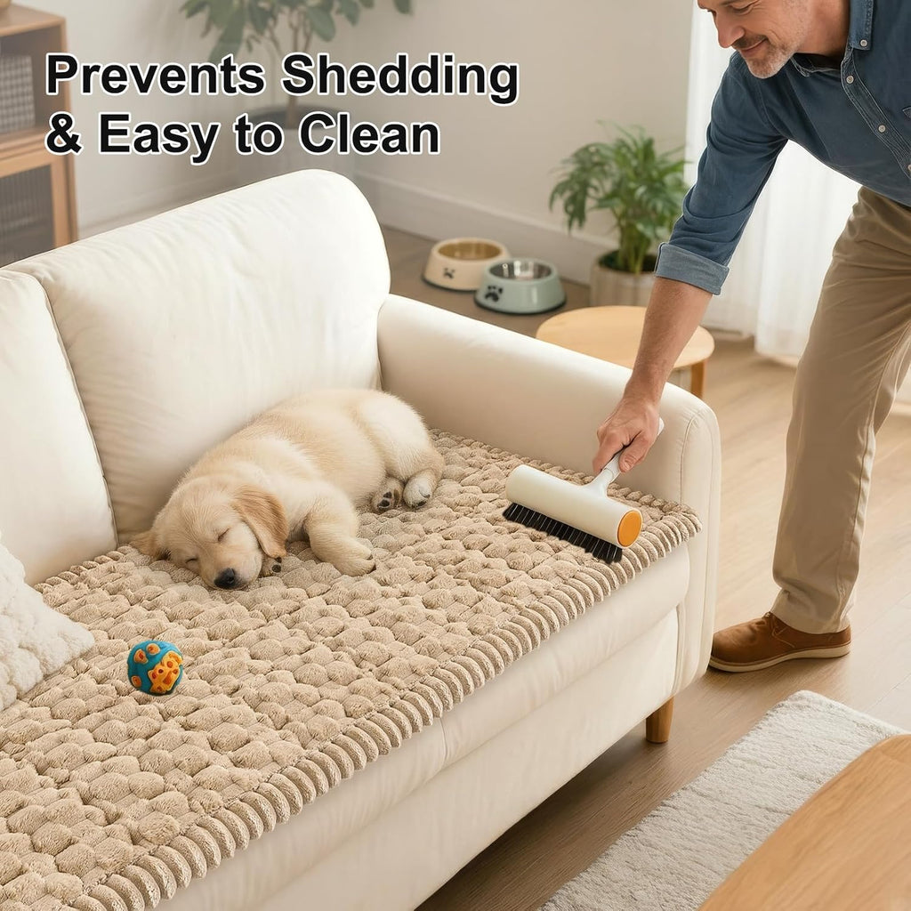 Smiry Couch Covers for Dogs, Non Slip Fuzzy Pet Sofa Protector Washable - Image 6
