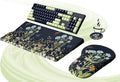 Ospelelf Ergonomic Mouse Pad and Keyboard Stand Wrist Rest Set, Memory Foam Comfort, Pain Relief for Typing, Office Desk Accessories, Moonlit Blossoms by OspelelfOfficeSupplies