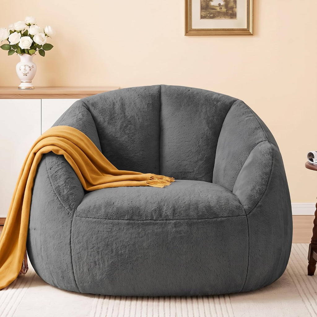 Gericco Giant Bean Bag Chair for Adults, Oversized Shell Shape Bean Bag by Gericco