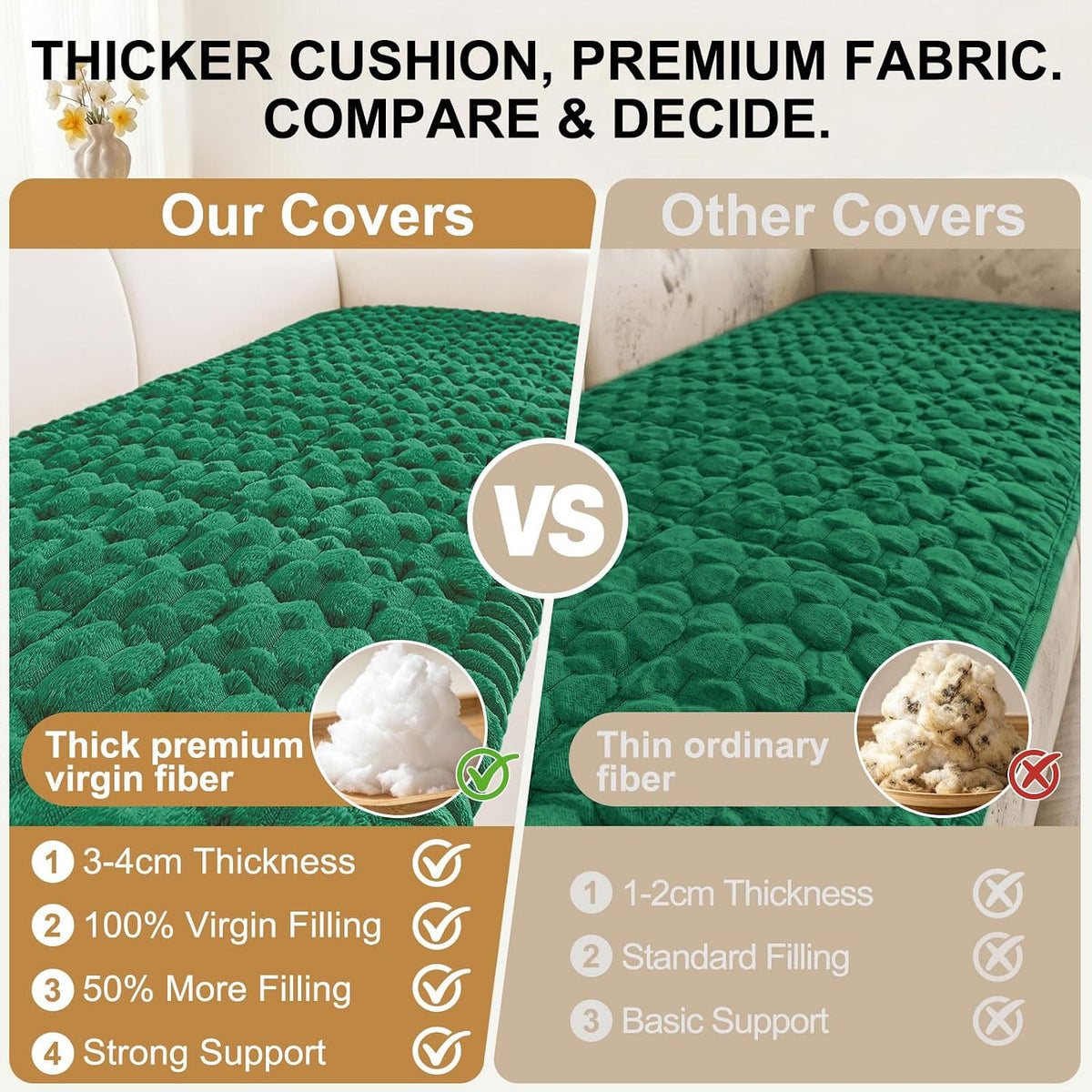 Smiry Couch Covers for Dogs, Non Slip Fuzzy Pet Sofa Protector Washable - Image 4