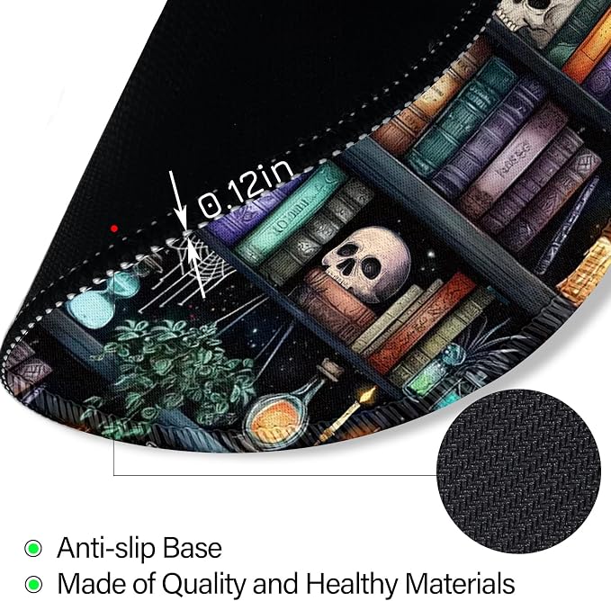 Funny Work Mouse Pad, Small Round Mousepad for Desk, Laptop | Mini Travel Wireless Mice Pad for Computer, Office Accessories, Coworker Gifts, 8.6 x 8.6 inch - Image 6
