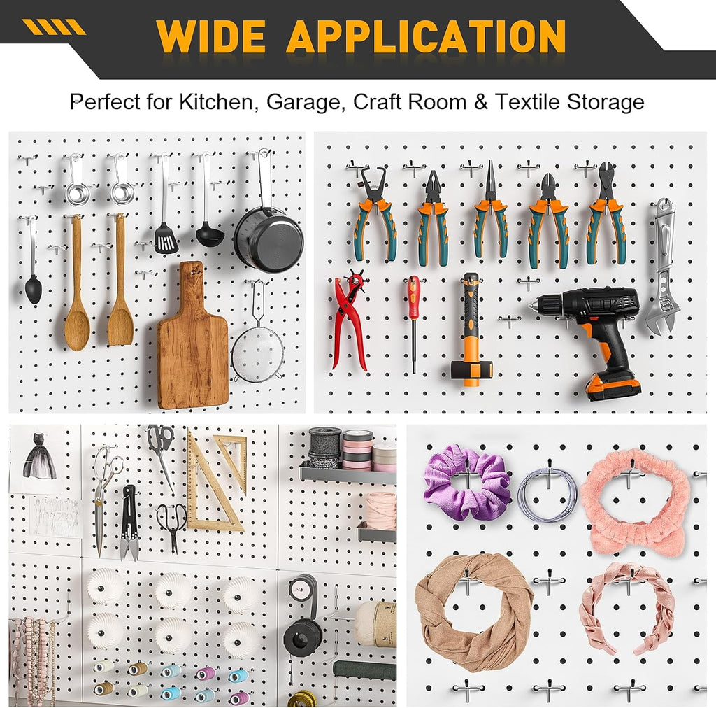 50 Pack 2 Inch Pegboard Hooks, Peg Board Organizer Accessories - Image 7