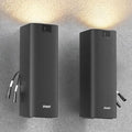 Inwa 400W Outdoor Bluetooth Speakers with Lights, IP65 Waterproof, AC-Powered Stereo Speaker, Auracast Wireless Multi-Speaker Pairing, Wall Mount Sound System w/Aux for Porch, Patio, Garage, Home by Inwa