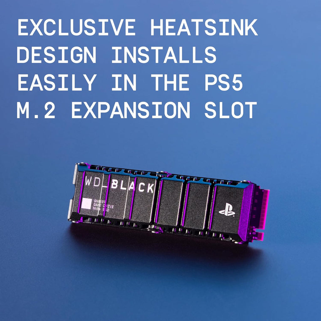 WD_Black 8TB SN850P NVMe M.2 SSD Officially Licensed Storage Expansion for PS5 Consoles, up to 7200MB/s, with heatsink - WDBBYV0080BNC-WRSN - Image 3