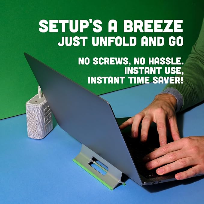 Steepy Portable Laptop Stand for Desk – Adjustable Height, & Portable Laptop Holder – Ergonomic Computer Stand for Cooling & Comfort – Slip-Proof, Sturdy Design – Universal Fit for 13-17 Inch Devices - Image 5