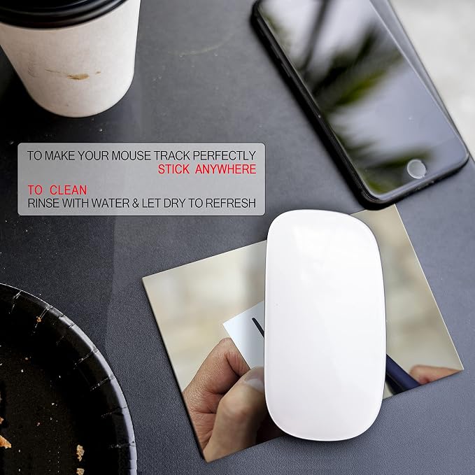 Mouse Pad Adhesive Bottom - Sticks to Any Surface - Portable - Webcam Covers and Screen Cleaner Included (CAN DO IT) - Image 7
