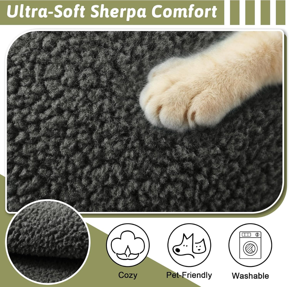 Universal Sherpa Recliner & Armchair Covers with Pockets - Image 4