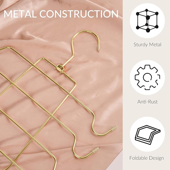 ZEDODIER 2 Pack Tank Top Hanger, Bra Organizer for Closet, Space Saving | 32 Hooks Total, Sturdy Metal, 360° Rotating, Foldable Design, Hanging Closet Organizers and Storage for Apartments and Dorms - Image 2