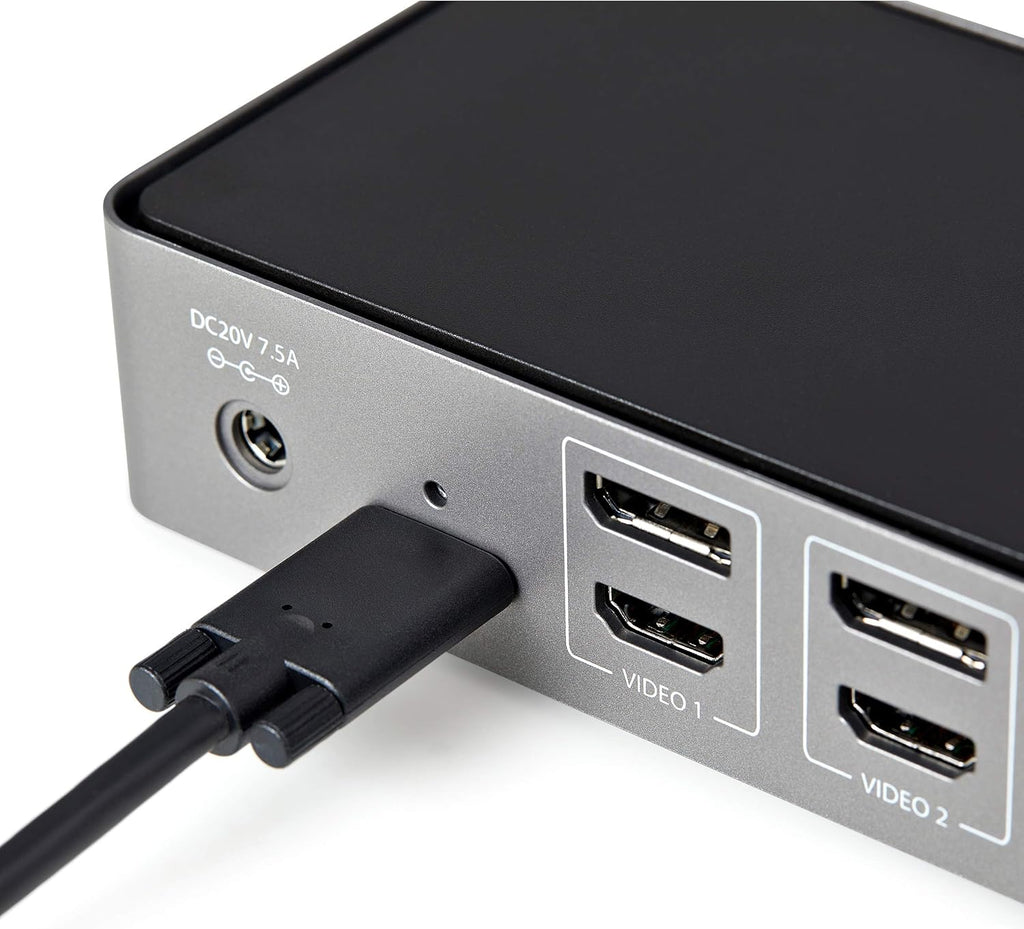 StarTech USB-C/A Triple 4K 60Hz HDMI DP Dock for MacBook Pro/Air M1-M4, 85W - Image 4