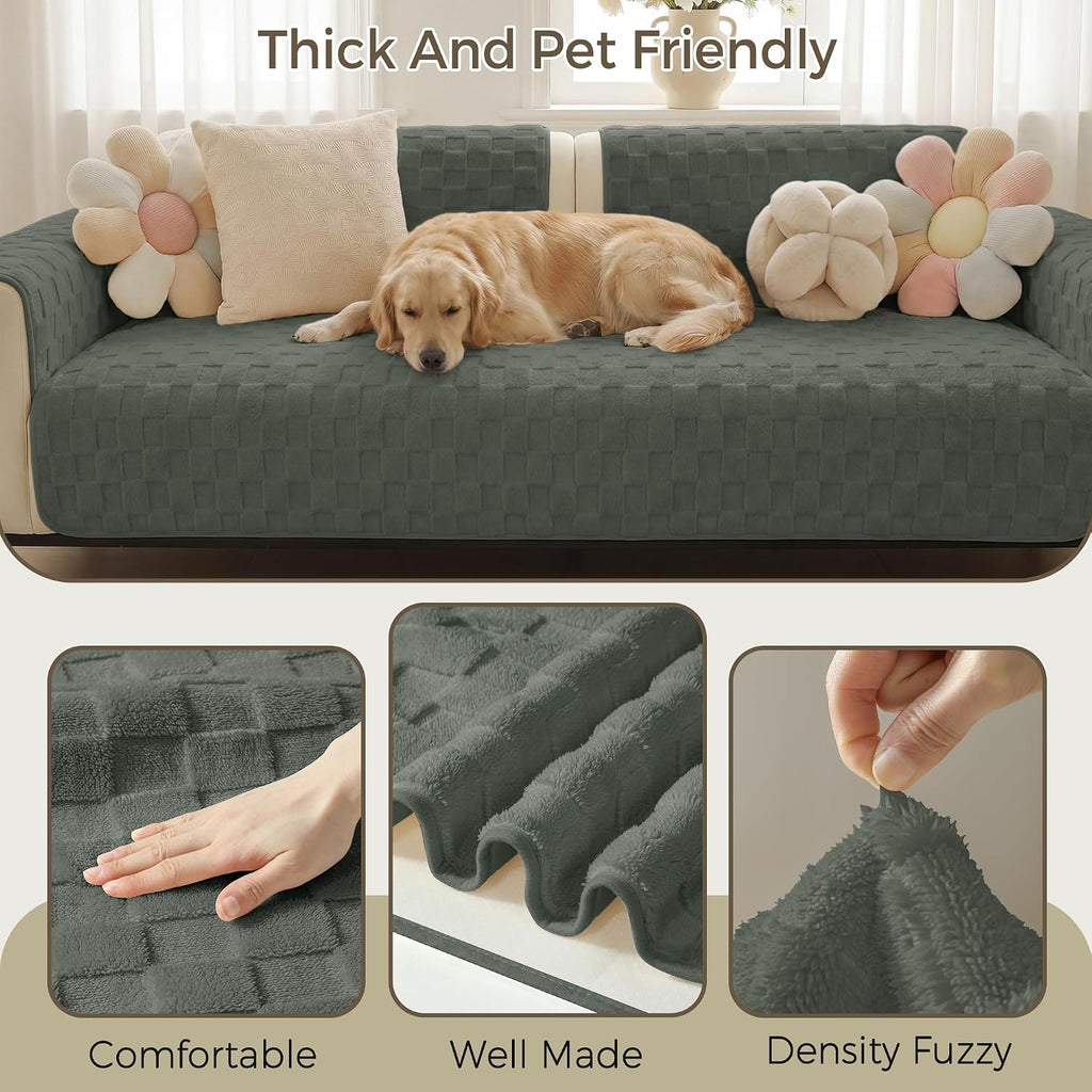 Foxdecor Couch Cover for Dogs Sofa Covers Non Slip Couch Pad Pet Friendly - Image 2