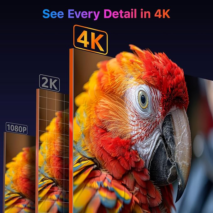 kksmart Portable Monitor 15.6 inch 4K UHD 145% sRGB 60Hz, Travel Monitor for Laptop MacBook Surface PC Xbox PS5, HDMI USB-C VESA Compatible Built-in Speaker - Image 3