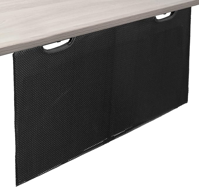 VIVO Black 30 inch Under Desk Privacy and Cable Management Organizer Sleeve, Wire Hider Kit Panel System, DESK-SKIRT-30 by Unknown