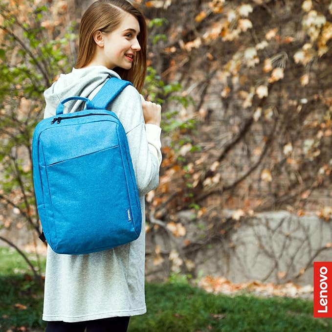Lenovo Casual Laptop Backpack B210-15.6 inch - Padded Laptop/Tablet Compartment - Durable and Water-Repellent Fabric - Lightweight - Blue (Pack of 3) - Image 9