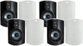 Polk Audio Atrium 6 Outdoor All-Weather Speakers with Bass Reflex Enclosure (Pair, White), Broad Sound Coverage, Speed-Lock Mounting System (Pack of 4) by PolkAudio