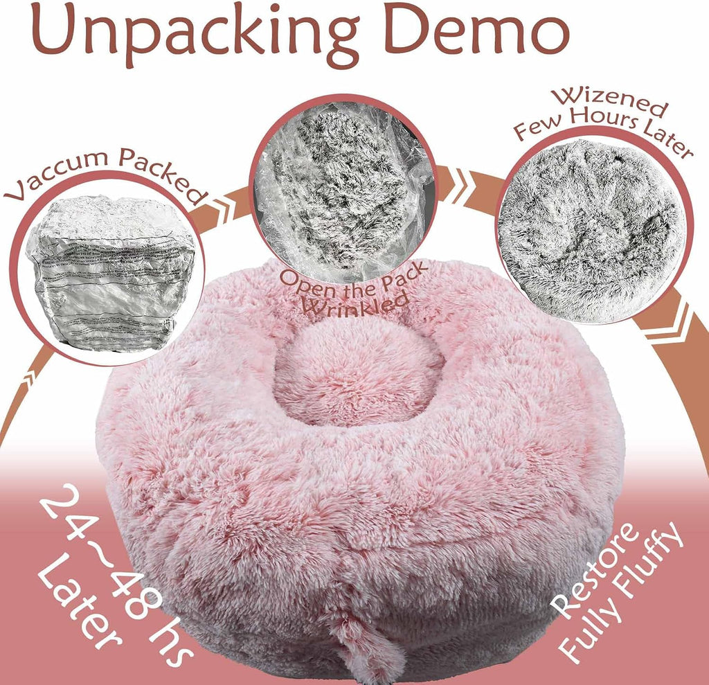Plush Faux Fur Bean Bag Chairs, Memory Foam Filled Sofa Chair Shape Bean Bag for Adults/Teens/Kids, Ultra-Soft Lazy Sofa for Living Room Bedroom College Dorm, Pink - Image 5