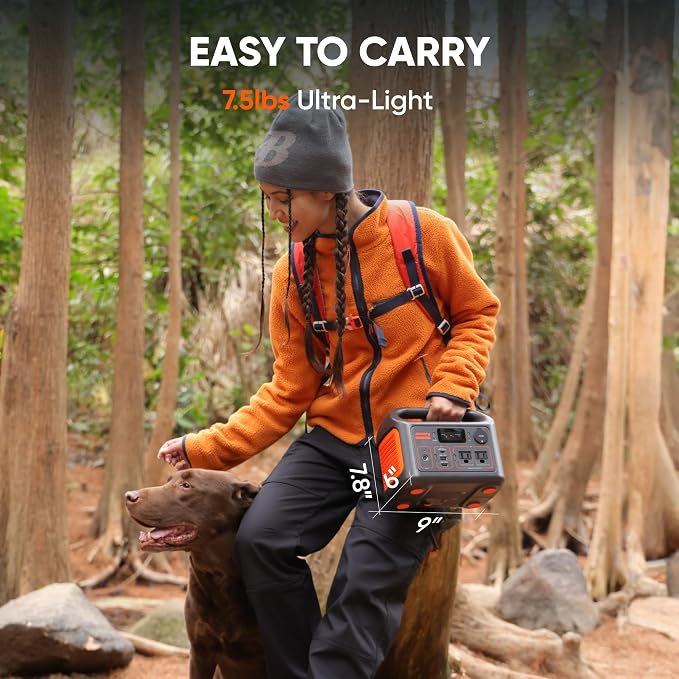 Jackery Solar Generator 300 and SolarSaga 100W Light,292Wh,300W AC | Backup LiFePO4 Battery, Pure Sine Wave AC Outlet, for RV, Outdoors, Camping, Travel, Blackout - Image 2