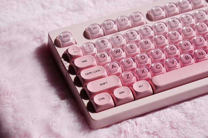 ZORNHER ZH980 Foundation Mechanical Keyboard,95% Pink Creamy Keyboard with Number Pad,Cute Jelly MOA Profile Keycaps,Creamy Sounding Linear Switches,Hot-Swappable,RGB Backlit - Image 6