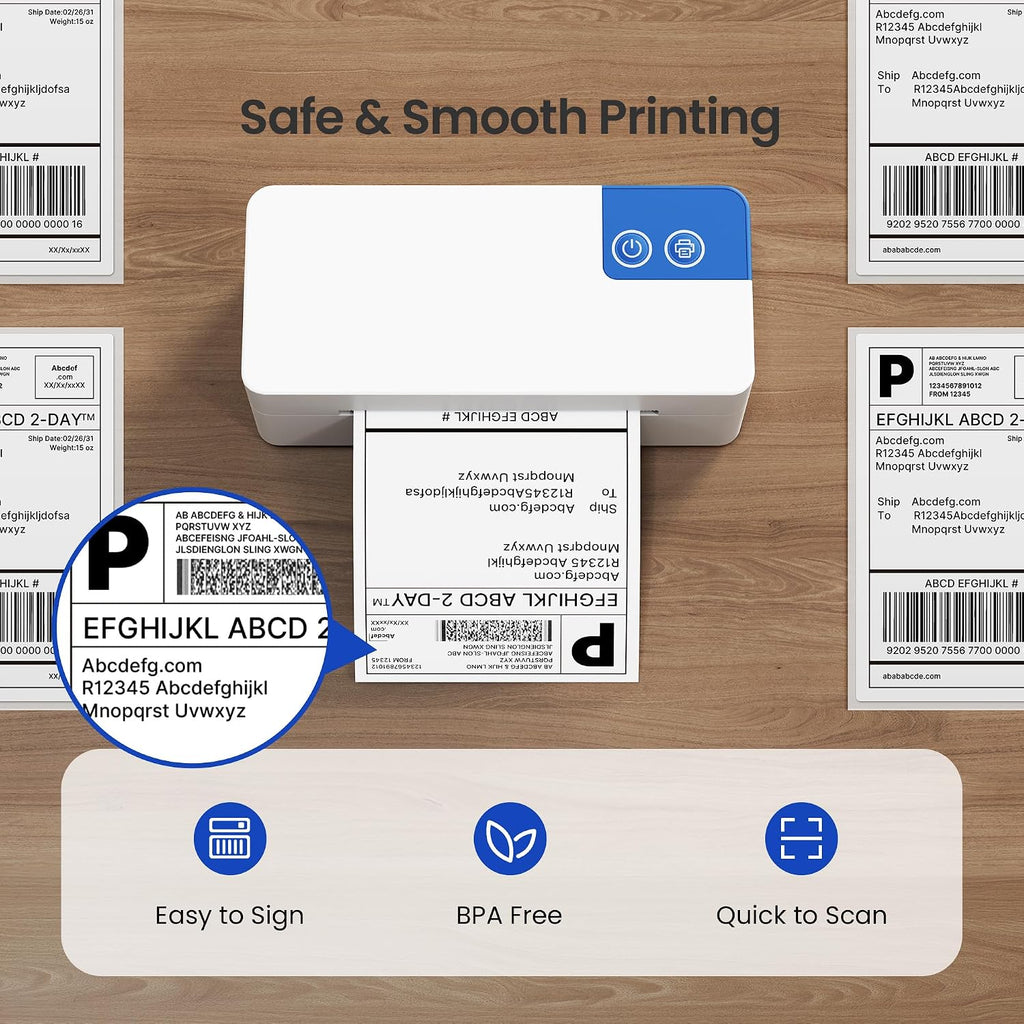 4x6 Thermal Labels, Pack of 500 Fanfold Shipping Labels for Printer - Image 5