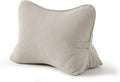 Pat. Pend. Corduroy Lumbar Support Back Pillow for Watching TV, Reading & Gaming, Ergonomic Triangle Support Cushion for Sofa, Armchair & Bed Sitting, Removable Washable Cover, Beige Gray by Ailuteie